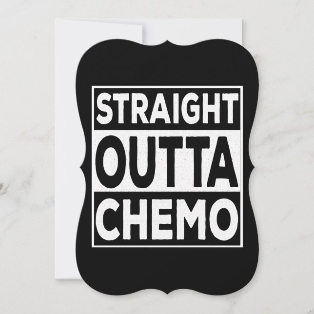 Straight Outta Chemo Card (Front)