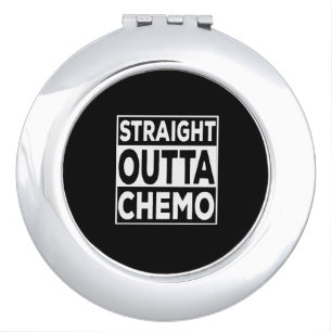 Straight Outta Chemo Compact Mirror