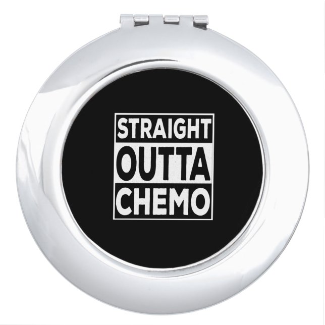 Straight Outta Chemo Compact Mirror (Front)
