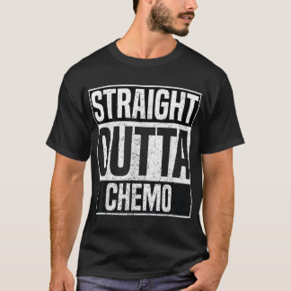 Straight Outta Chemo Funny Chemotherapy Battle Can T-Shirt