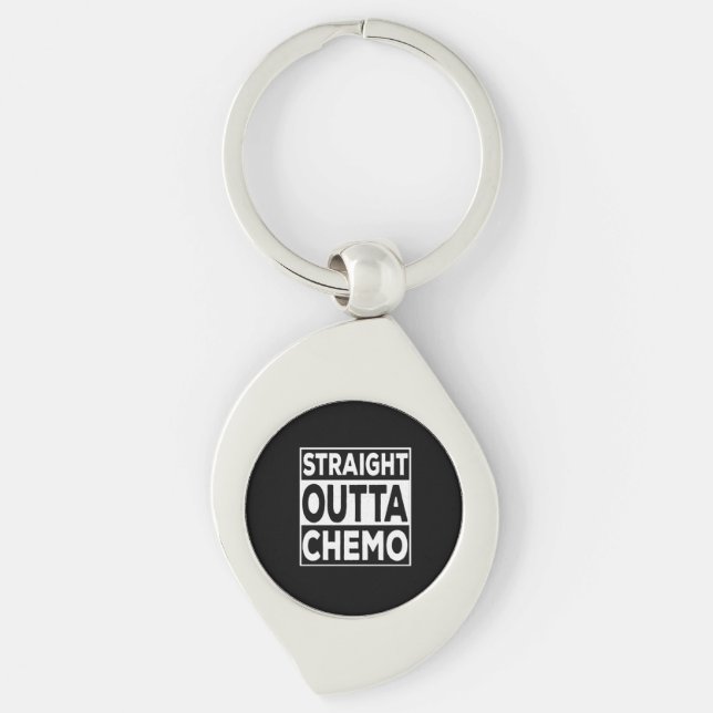 Straight Outta Chemo Keychain (Front)
