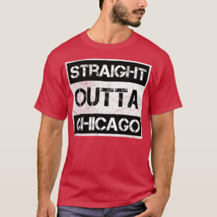 Straight Outta Chicago Illinois Vintage Distressed T-Shirt