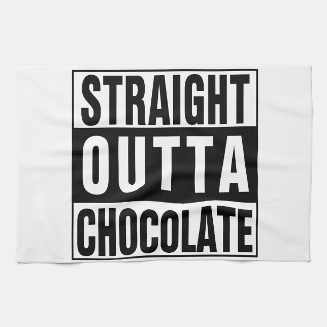 Straight Outta Chocolate Towel (Horizontal)