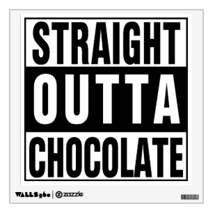 Straight Outta Chocolate Wall Sticker