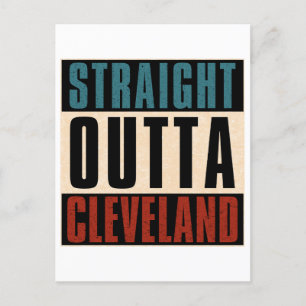 Straight Outta Cleveland Ohio OH Postcard
