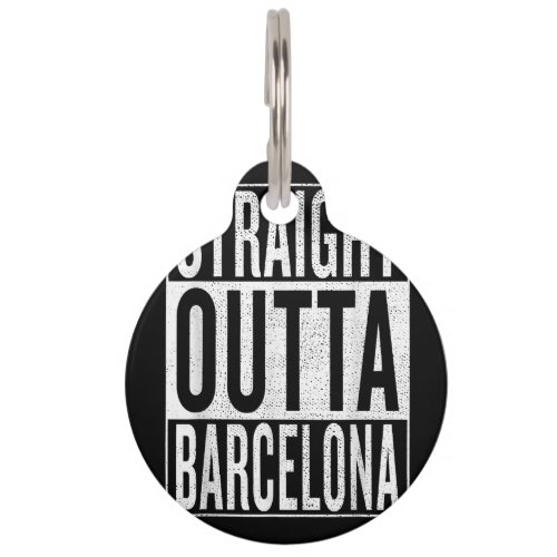 STRAIGHT OUTTA COFFEE  19 PET ID TAG
