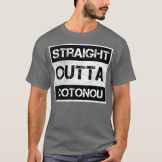 Straight Outta Cotonou Benin Vintage Distressed So T-Shirt