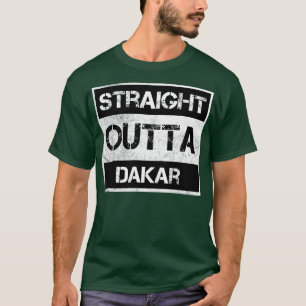 Straight Outta Dakar Senegal Vintage Distressed So T-Shirt