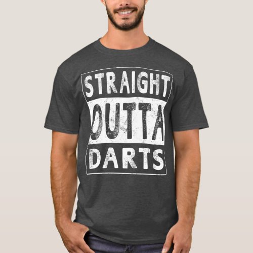 Straight Outta Darts Funny Novelty Gift Unisex T_Shirt