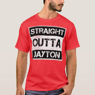 Straight Outta Dayton Ohio Vintage Distressed Souv T-Shirt