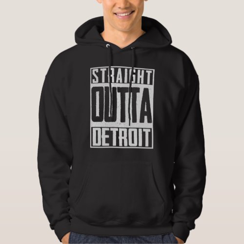 Straight Outta Detroit Pride Patriot Hoodie