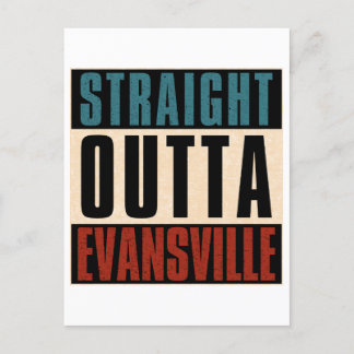Straight Outta Evansville Indiana IN Postcard