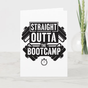 Straight Outta Fitness gym Workout  Card