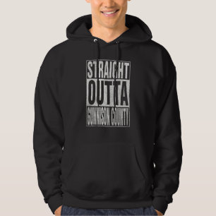 STRAIGHT OUTTA GUNNISON COUNTY Cool Home Quote Hoodie