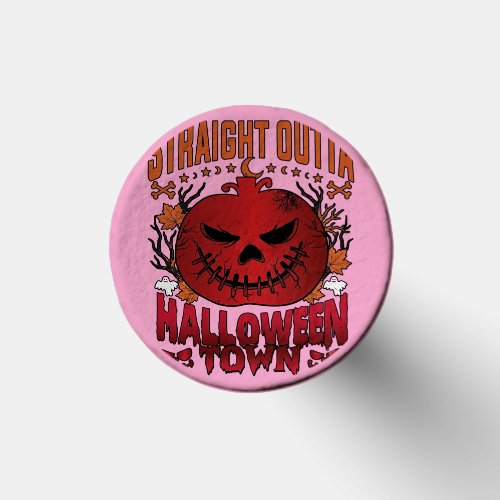 Straight Outta Halloween Town Red Pumpkin Ghosts L Golf Tees