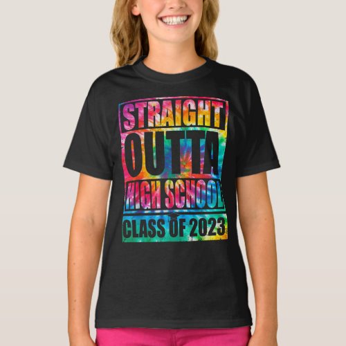 Straight Outta High School Class Of 2023  T_Shirt