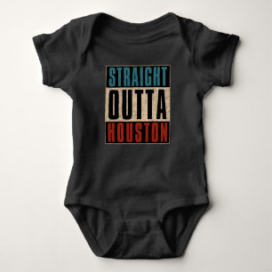 Straight Outta Houston Texas TX USA Baby Bodysuit