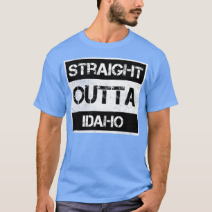 Straight Outta Idaho ID Vintage Distressed Souveni T-Shirt