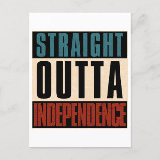 Straight Outta Independence Missouri MO Postcard