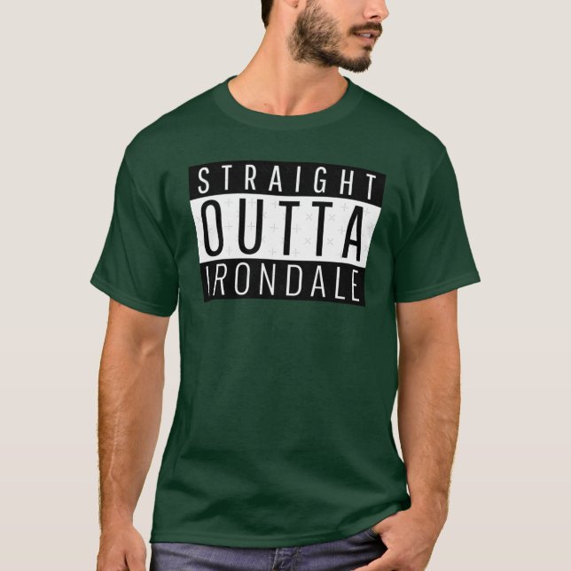 Straight Outta Irondale Alabama Oversized T-Shirt (Front)