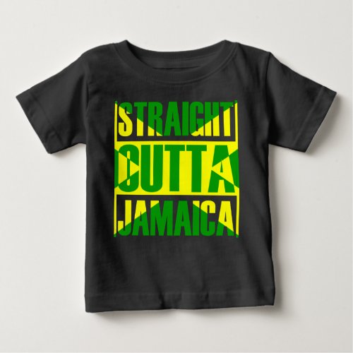 Straight Outta Jamaica Baby T_Shirt