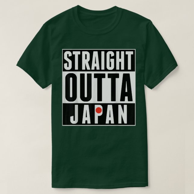 Straight Outta Japan Tokyo Kyoto Japanese Pride I  T-Shirt (Design Front)