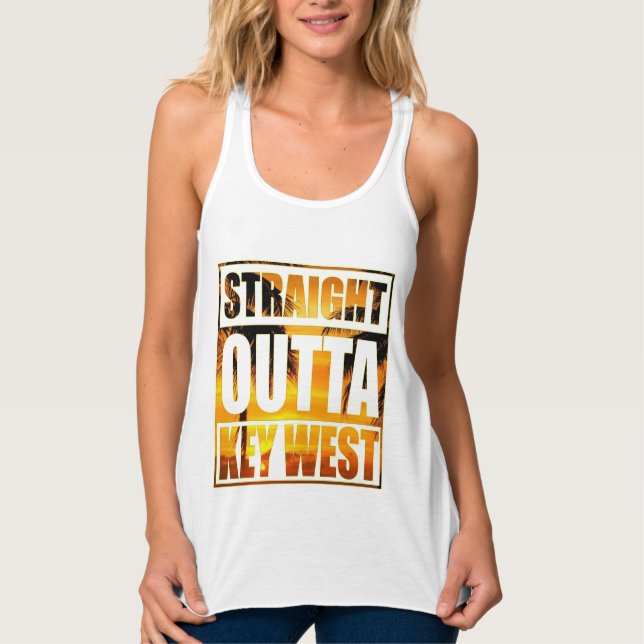 Straight Outta Key West Tank Top (Front)