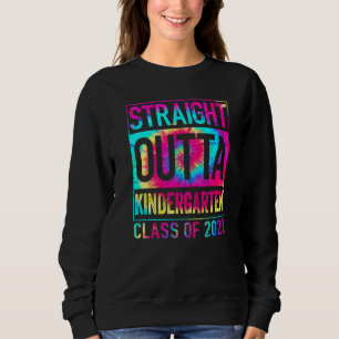 Straight Outta Kindergarten Great Graduation Tie Sweatshirt