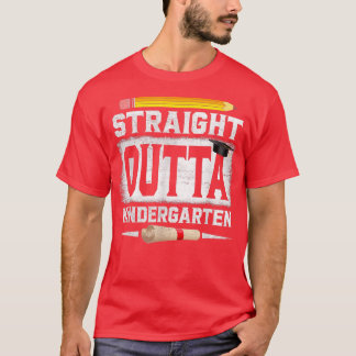 Straight Outta Kindergarten Pencil Class Of 2022 G T-Shirt
