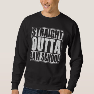 Straight Outta Law School Graduate Boys & Girls Sc Sweatshirt