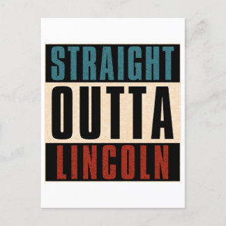 Straight Outta Lincoln Nebraska NE Postcard