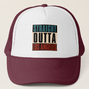 Straight Outta Los Angeles California CA USA Trucker Hat