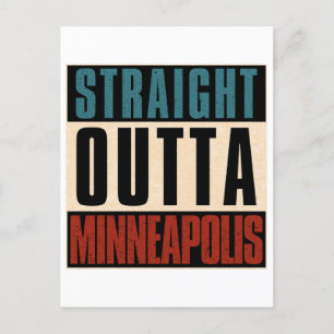 Straight Outta Minneapolis Minnesota MN Postcard