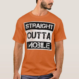 Straight Outta Mobile Alabama Vintage Distressed S T-Shirt