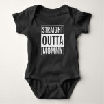 Straight Outta Mommy Funny Baby Jersey Bodysuit at Zazzle