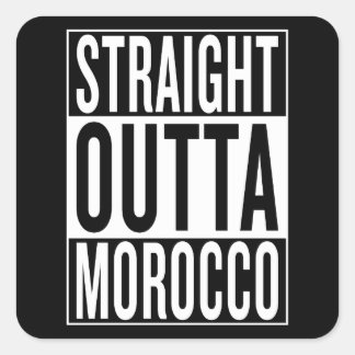 straight outta Morocco Square Sticker