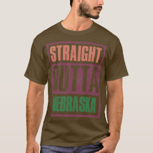 Straight outta Nebraska Retro T-Shirt