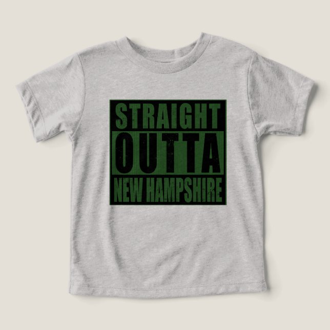 Straight Outta New Hampshire Toddler T-shirt (Design Front)