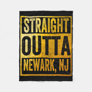 Straight Outta Newark New Jersey  Fleece Blanket