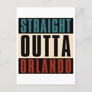 Straight Outta Orlando Florida FL Postcard