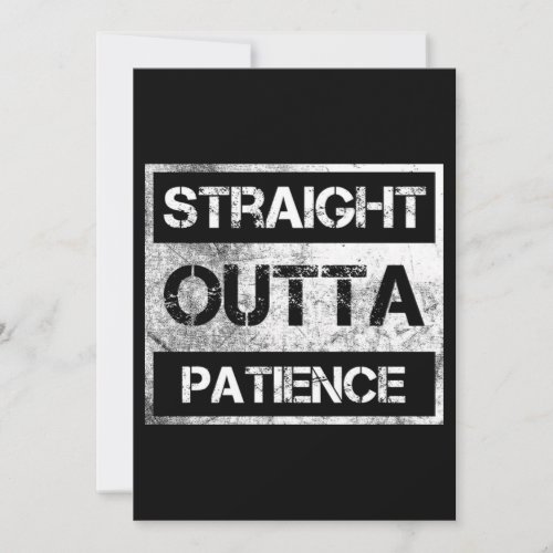 Straight Outta Patience Flair Pens Glue Sticks Fun Save The Date