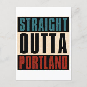 Straight Outta Portland Oregon OR Postcard