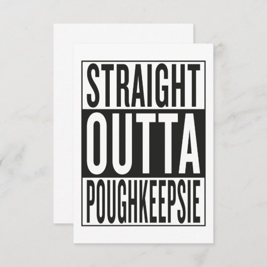 straight outta Poughkeepsie (Front/Back)
