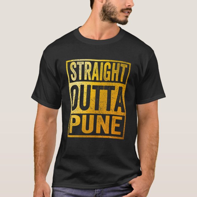 Straight Outta Pune India T-Shirt (Front)