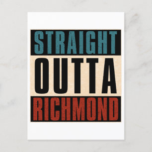 Straight Outta Richmond Virginia VA Postcard