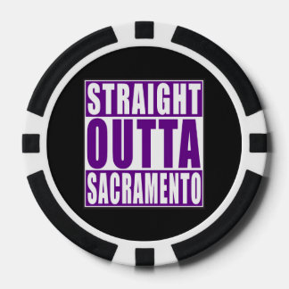 Straight Outta Sacramento Purple Poker Chips