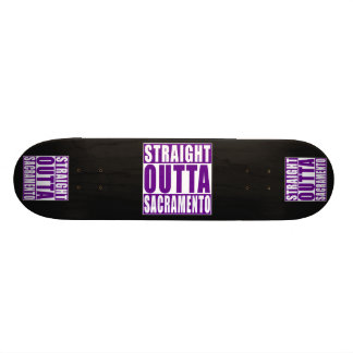Straight Outta Sacramento Purple Skateboard Deck