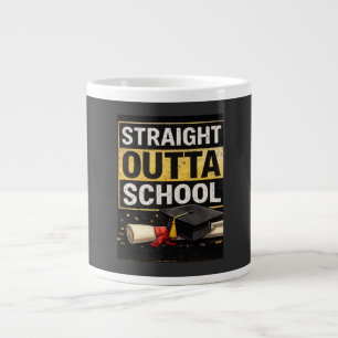 Straight Outta School Graduation Shirt Giant Coffee Mug