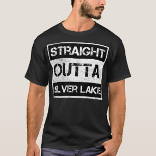 Straight Outta Silver Lake Vintage Distressed Souv T-Shirt