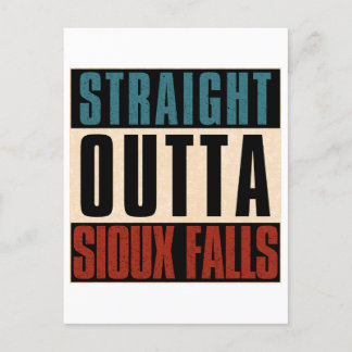 Straight Outta Sioux Falls South Dakota SD Postcard